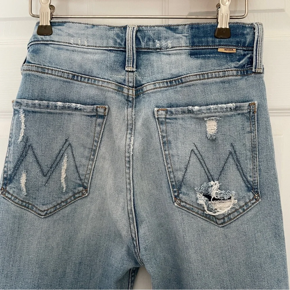 MOTHER high waisted rider skimp jeans in the confession wash size 28 - Picture 7 of 8
